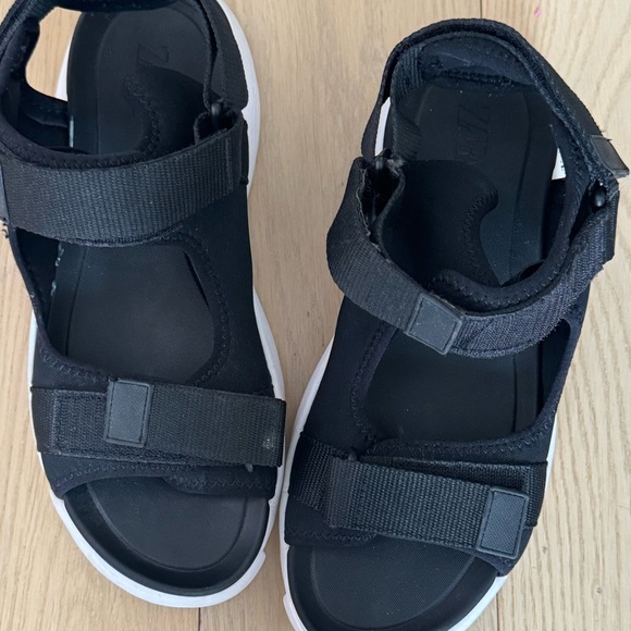 ZARA Men’s Hulk‎ Sport Sandals Black size 45 / US 12 Dual Strap